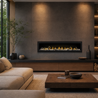Napoleon Vector 74" Direct Vent Linear Gas Fireplace — lifestyle