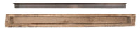 New River Weathered Beam Non-Combustible Mantel Shelf RIVER ROCK Finish - ExceptionalFire