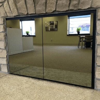 Odyssey - Masonry & Prefab Solar Reflective Fireplace Glass Doors - ExceptionalFire