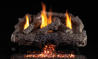 16" Charred Frontier Oak Ventless Gas Log Set | Real Fyre