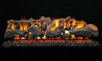 24" Charred Majestic Oak Vented Gas Log Set | Real Fyre