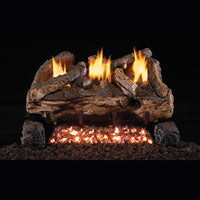 30" Evening Fyre Split Ventless Refractory Gas Log Set | Real Fyre