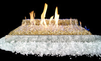 18" Contemporary See-Through Ventless Fire Glass Set | Real Fyre