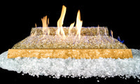 18" Contemporary See-Through Ventless Fire Glass Set | Real Fyre
