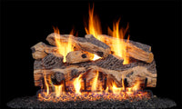 24" Gnarled Split Oak Outdoor Vented Gas Log Set | Real Fyre