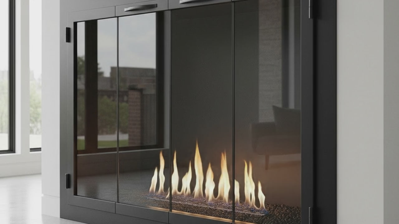 Carolina Traditional Steel Fireplace Glass Doors | Masonry & Prefab