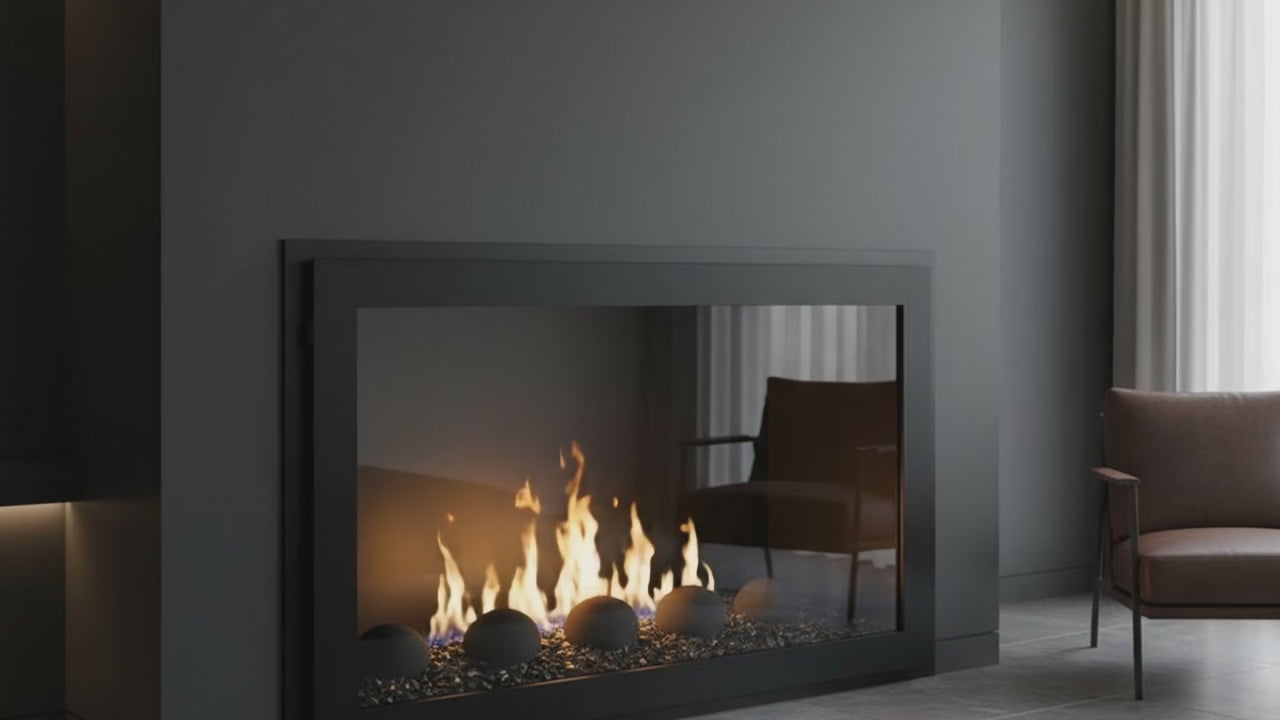 Original Moderne - Single Panel Masonry & Prefab Fireplace Glass Doors