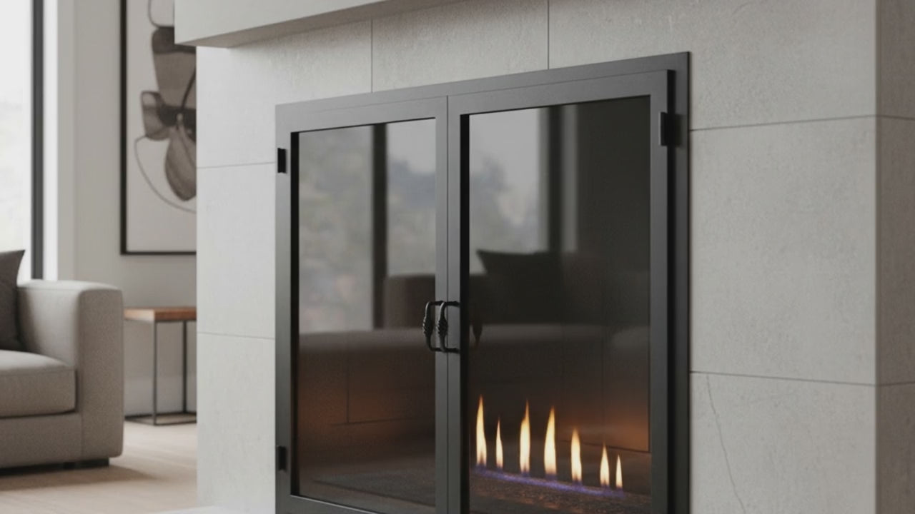 Legend Custom Masonry & Prefab Fireplace Glass Doors