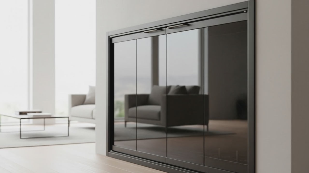 Cabot - Steel Masonry Fireplace Glass Doors