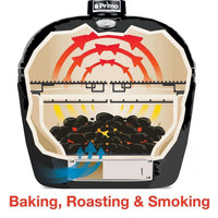 Primo Oval Junior 200 Ceramic Kamado Grill With Stainless Steel Grates - ExceptionalFire
