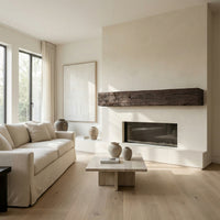 Tobacco Barn Non-Combustible Concrete Mantel Shelf Roasted Chestnut Finish