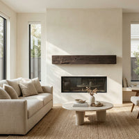 Tobacco Barn Non-Combustible Concrete Mantel Shelf Roasted Chestnut Finish