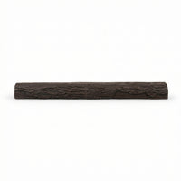 Half Round Log Non-Combustible Concrete Mantel Shelf Roasted Chestnut Finish