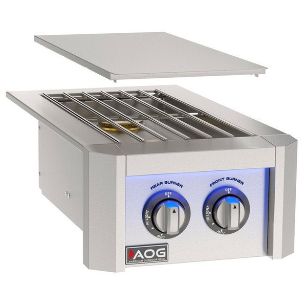 American Outdoor Grill L-Series Built-In Double Side Burner with LED Lights