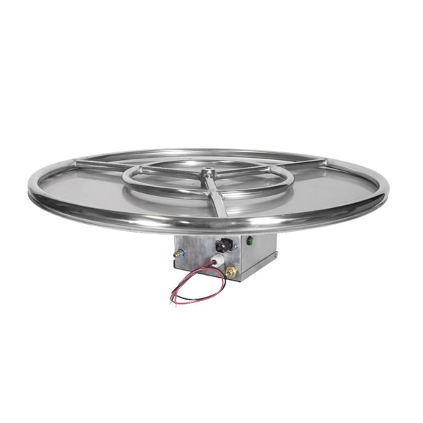 Grand Canyon 48" Round Flat Stack Fire Pit Burner Kit - Electronic Ignition (Propane)