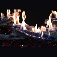 Grand Canyon Bedrock Traditional 48" Drop-In Gas Burner with GlowFire Logs