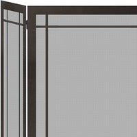 Steel Custom Folding Screens - Carolina Window Pane - ExceptionalFire