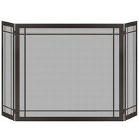 Steel custom folding screen with 3/16" thick solid steel frame and heavy gauge flat wire mesh, made in USA by Design Specialties.