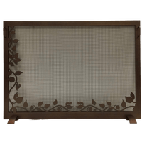 Steel Custom Single Panel Fireplace Screen Carolina Pond- Custom Size - ExceptionalFire