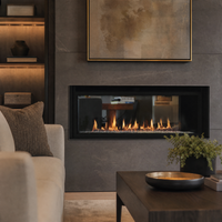 Superior DRL6000 72" See-Through Direct Vent Linear Gas Fireplace - Model DRL6072-ST — lifestyle
