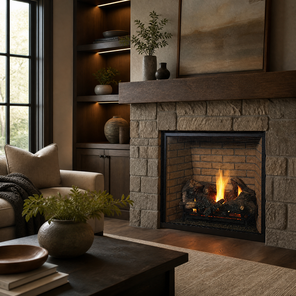 Superior DRT6300 40" Power-Vent Direct Vent Gas Fireplace - Model DRT6340-PV — lifestyle