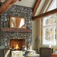 Tabacco Non-Combustible Concrete Mantel Shelf Maduro Finish - ExceptionalFire