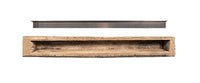 Tavern Timbered Beam Non-Combustible Mantel Shelf Fieldstone finish - ExceptionalFire