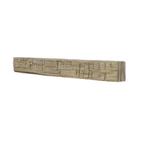 Tavern Timbered Beam Non-Combustible Mantel Shelf WHEAT Finish - ExceptionalFire