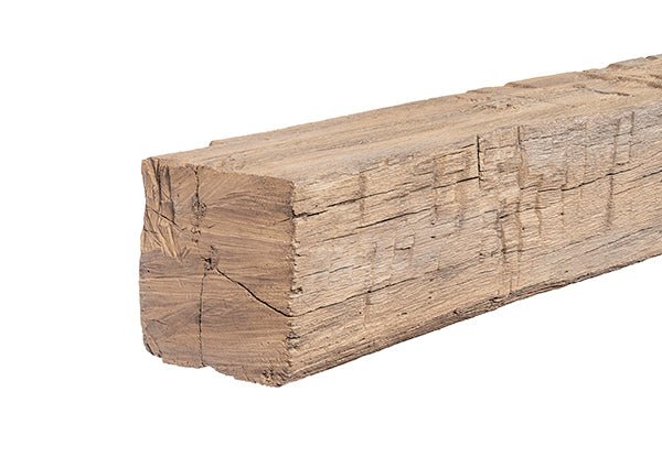 Tavern Timbered Beam Non-Combustible Mantel Shelf WHEAT Finish - ExceptionalFire