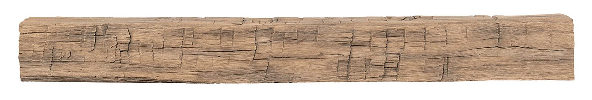 Tavern Timbered Beam Non-Combustible Mantel Shelf WHEAT Finish - ExceptionalFire