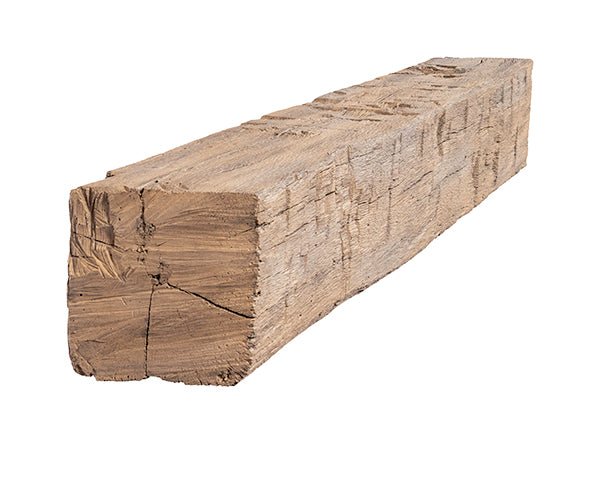 Tavern Timbered Beam Non-Combustible Mantel Shelf WHEAT Finish - ExceptionalFire