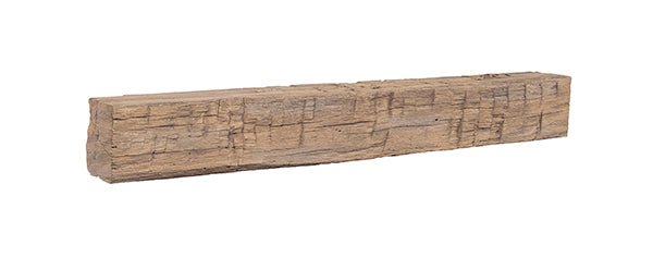 Tavern Timbered Beam Non-Combustible Mantel Shelf WHEAT Finish - ExceptionalFire