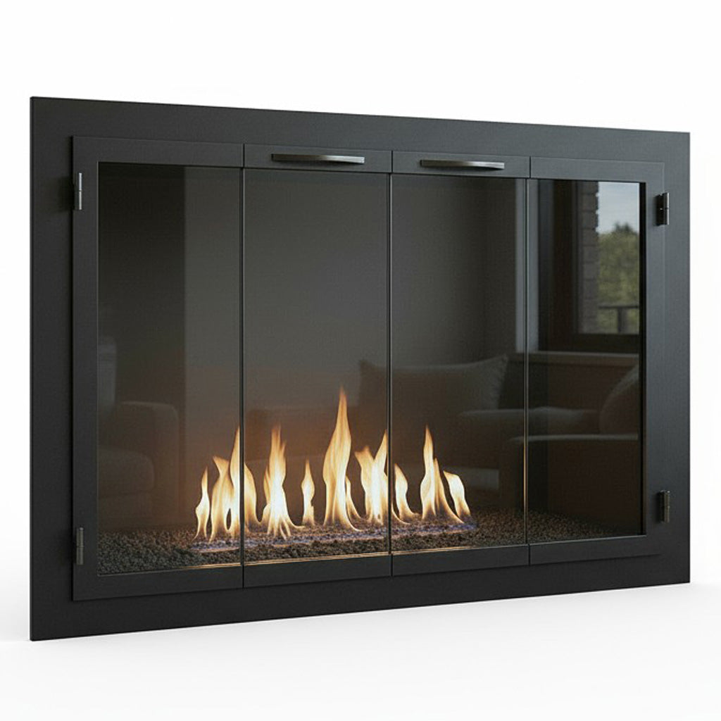 Carolina Traditional Steel Fireplace Glass Doors | Masonry & Prefab