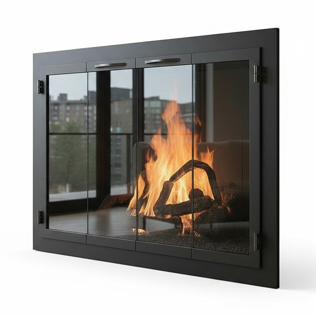 Carolina Traditional Steel Fireplace Glass Doors | Masonry & Prefab