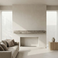 Smokehouse Non-Combustible Concrete Mantel Shelf Weathered Grey Finish