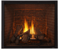 Heat & Glo True 36 Direct Vent Traditional Gas Fireplace (Tranquil Greige Herringbone Interior) | Model TRUE-36TG-IFT