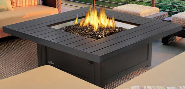 Napoleon St. Tropez Patioflame® Bronze Gas Fire Table, Square GPFTS48BZ - ExceptionalFire