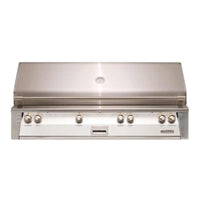 Alfresco ALXE 56-inch built-in natural gas grill with sear zone and rotisserie in stainless steel finish
