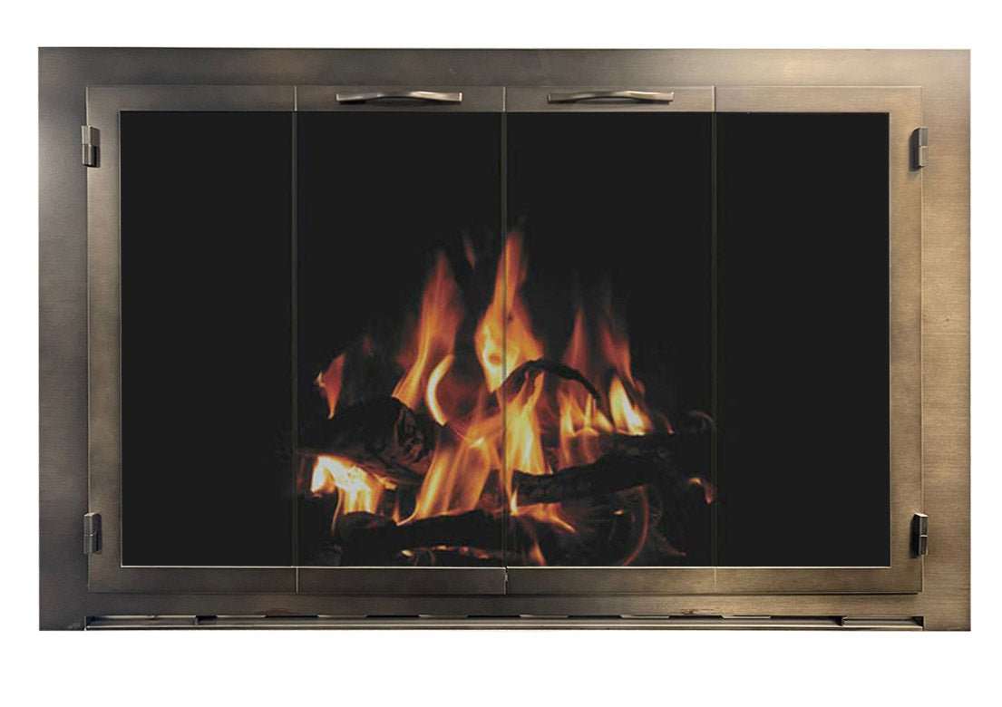 Carolina - Masonry & Prefab Steel Fireplace Glass Doors - ExceptionalFire