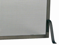 Custom Made Single Panel Fireplace Screen - Hammered Edge - ExceptionalFire