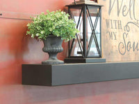 Fully Customizable LED Floating Metal Shelves Non Combustible in 25+ Finishes and Any Size - ExceptionalFire
