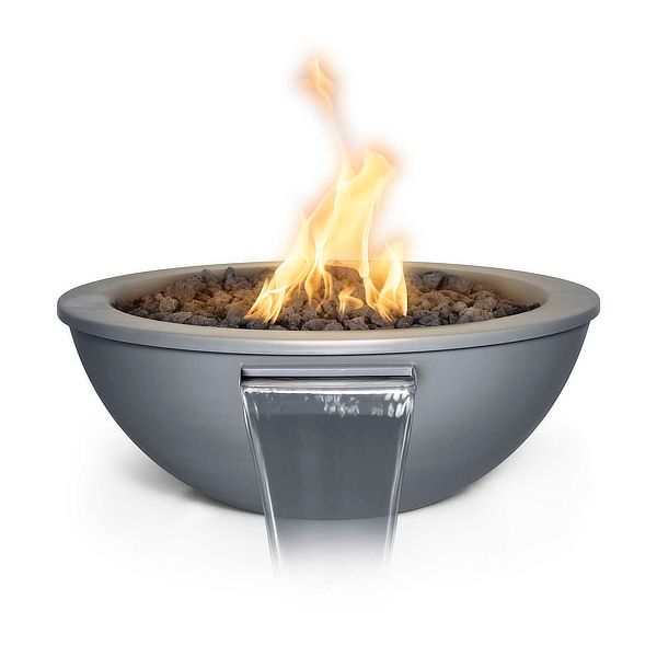 Sedona Powder Coated Aluminum Fire & Water Bowl - ExceptionalFire