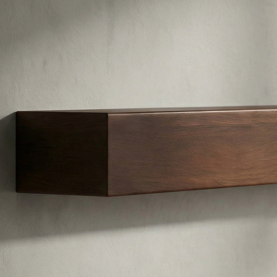 Wood-Steel Mantel Shelves