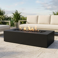 The Outdoor Plus 48" Regal Fire Pit — GFRC — Plug & Play — patio view
