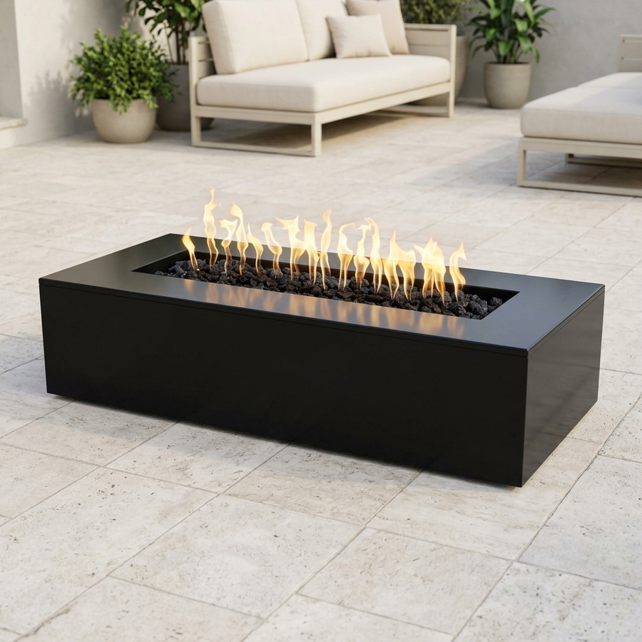 The Outdoor Plus 54" Regal Fire Pit — Powder Coat — Match Lit w/ Flame Sense