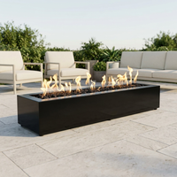 The Outdoor Plus 60" Eaves Fire Pit — Powder Coat — patio view