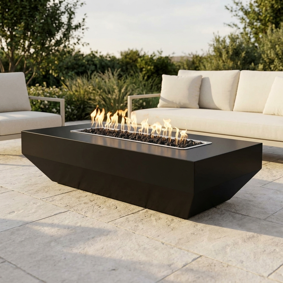 The Outdoor Plus 72" Moderno Fire Pit — Powder Coat