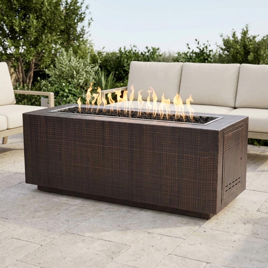 The Outdoor Plus 72" Pismo Fire Pit — Hammered Copper