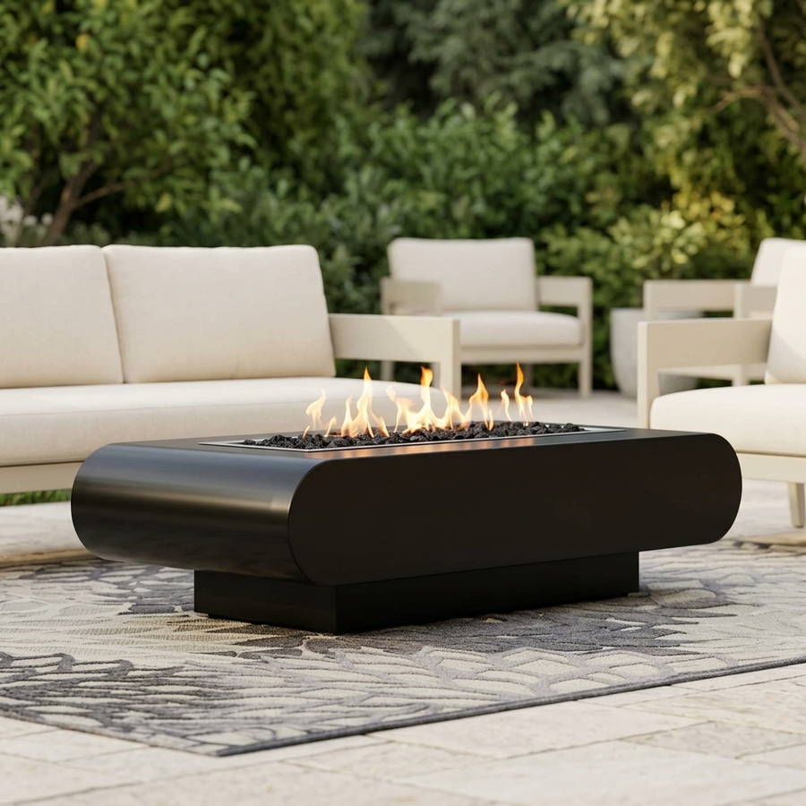 The Outdoor Plus 48" La Jolla Fire Pit — Powder Coat