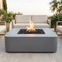 The Outdoor Plus 48" Bayside Fire Pit — Powder Coat — patio view